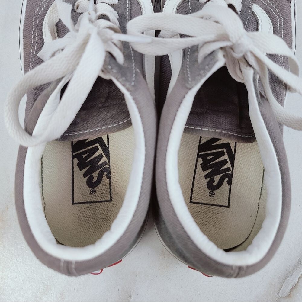 Vans Unisex Old Skool 36 Dx Gray Suede Canvas Sneakers Skate Tennis Shoes, Sz 8 - Picture 7 of 11